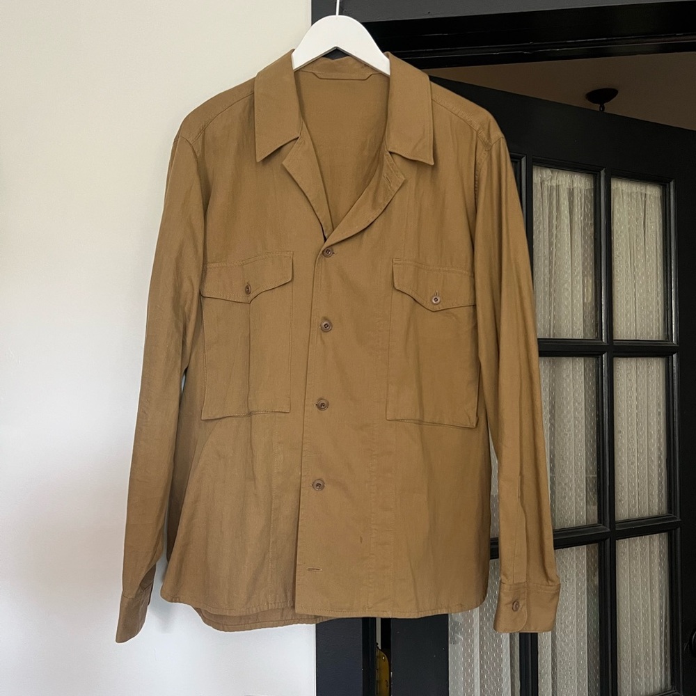 LEMAIRE Khaki Shirt Jacket 50 M